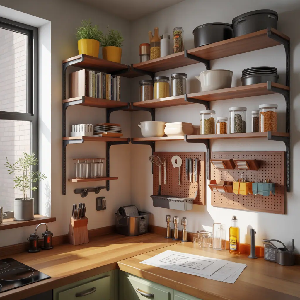 designs for kitchen rack