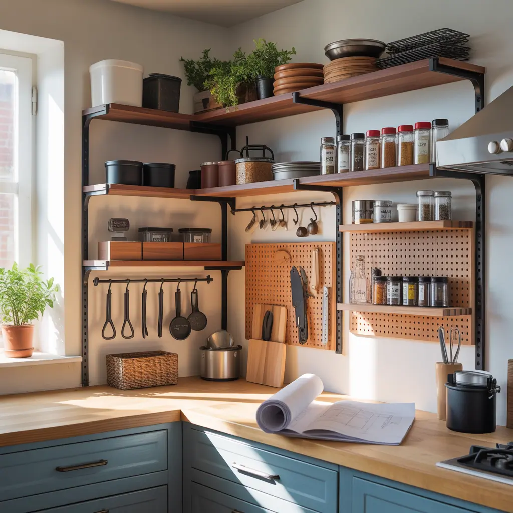 designs for kitchen rack