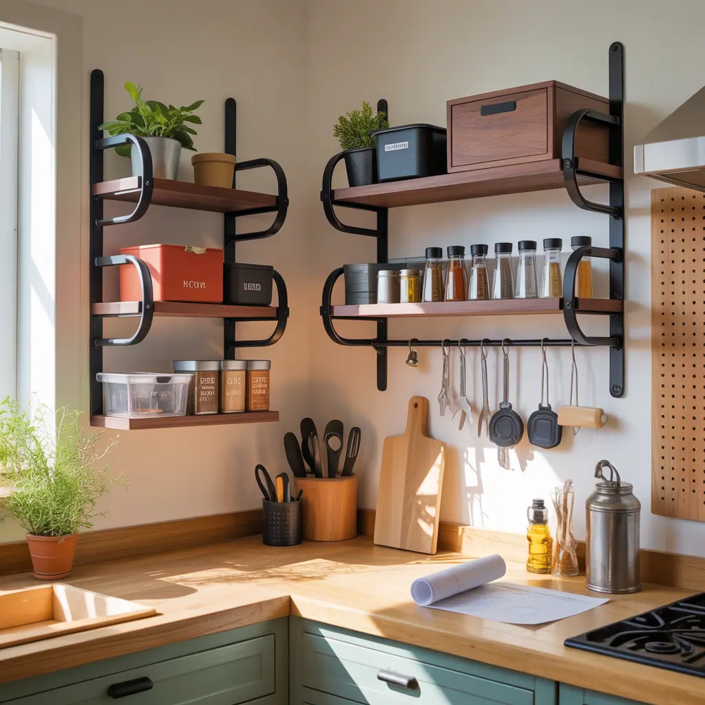 designs for kitchen rack
