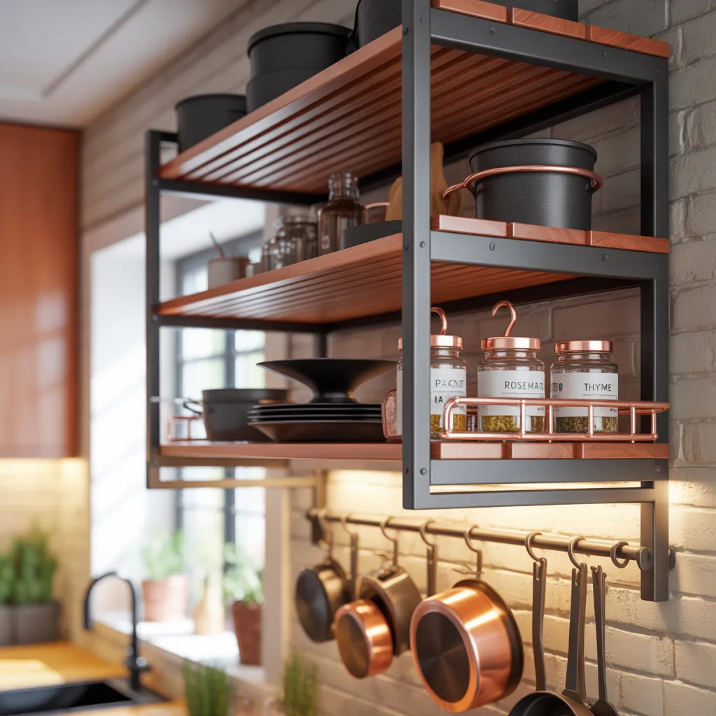 designs for kitchen rack