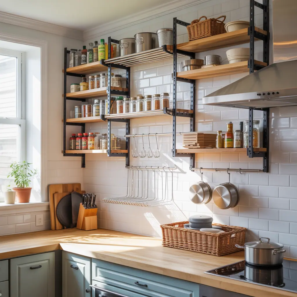 designs for kitchen rack