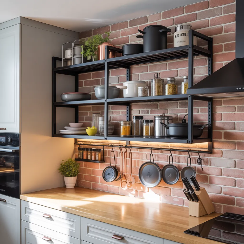 designs for kitchen rack