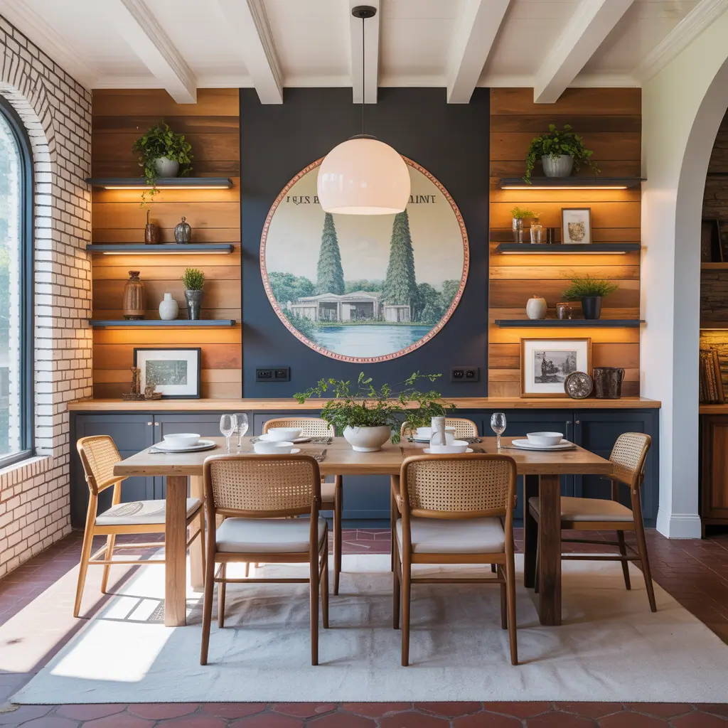 dining accent wall ideas