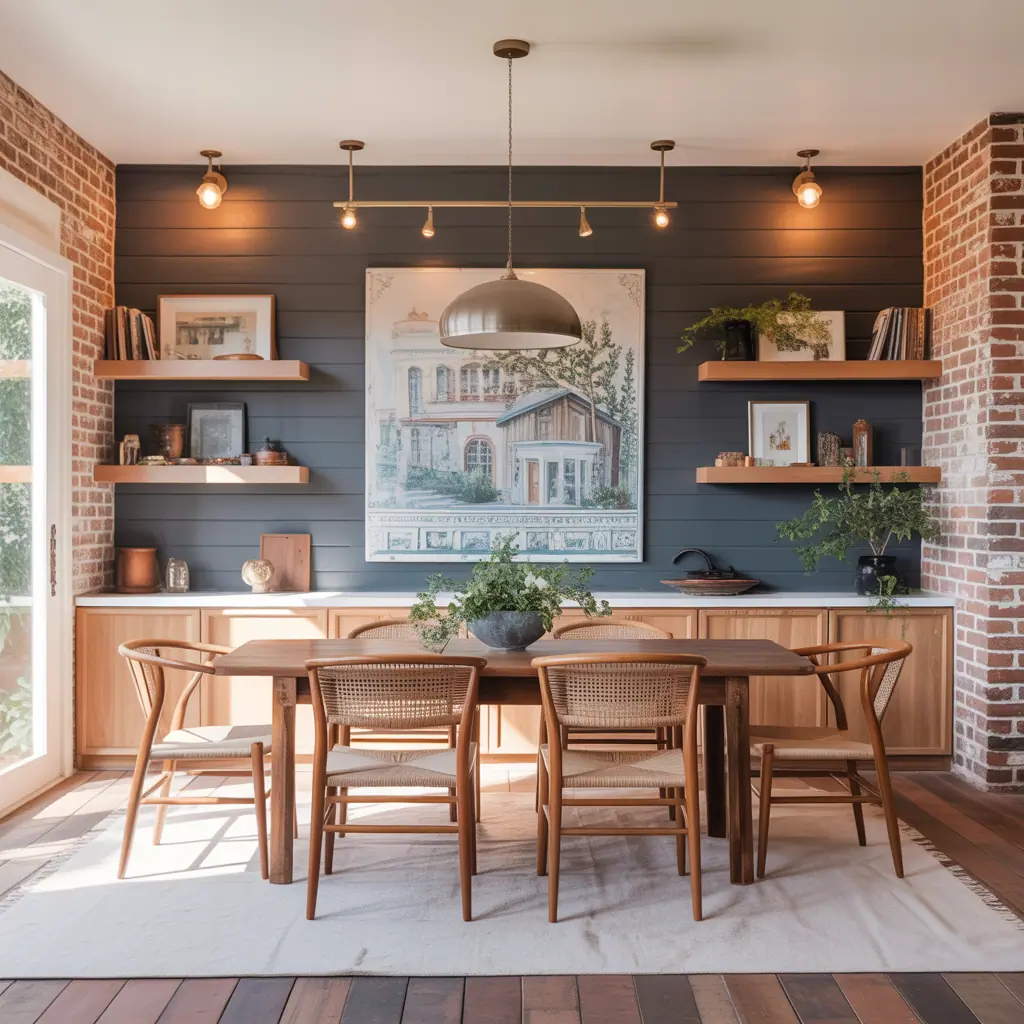 dining accent wall ideas