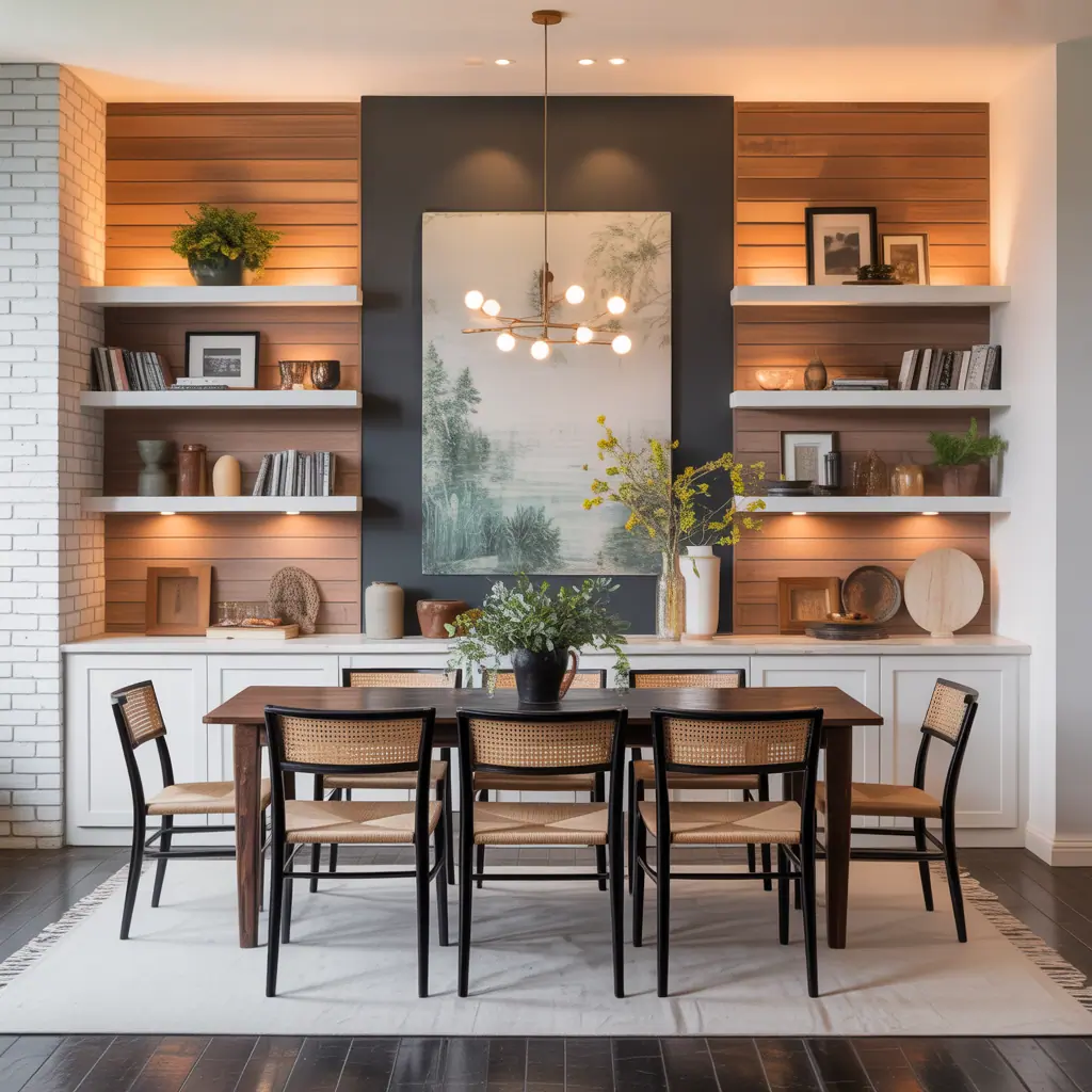 dining accent wall ideas