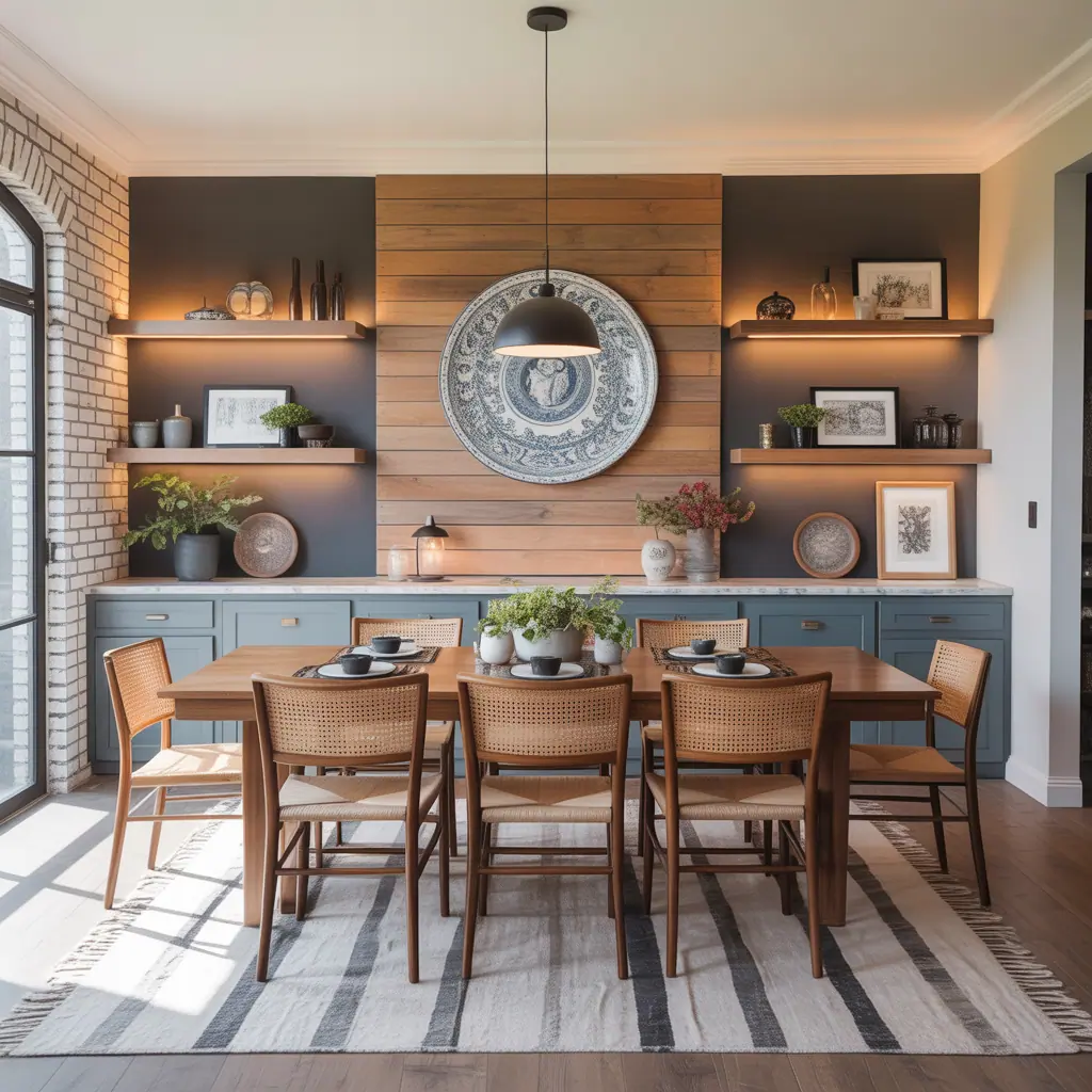 dining accent wall ideas
