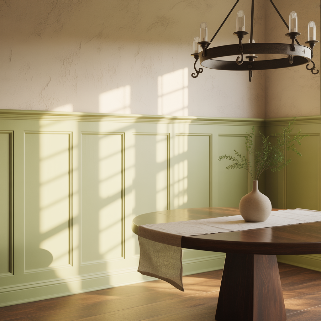 dining room chair rail paint colors