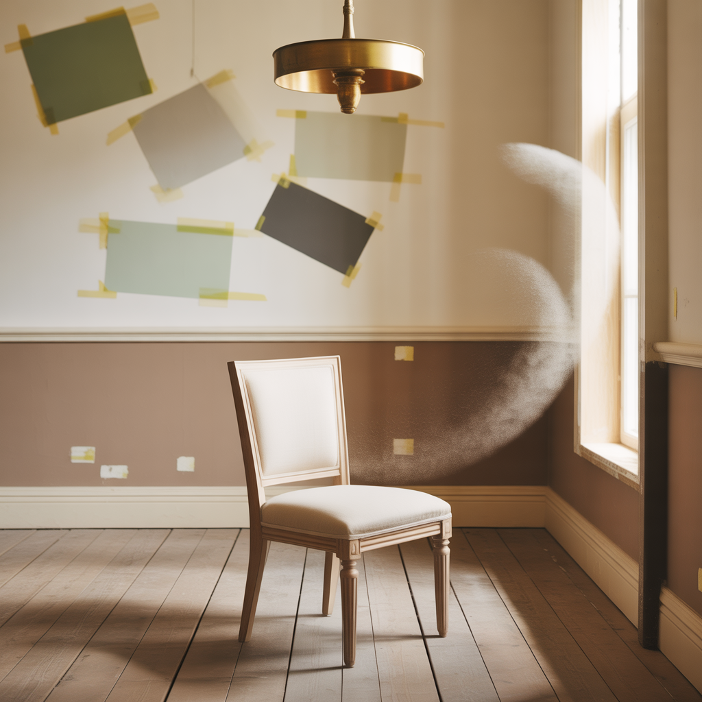 dining room chair rail paint colors