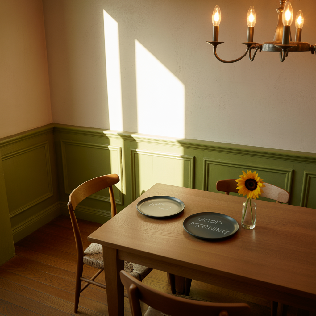 dining room chair rail paint colors