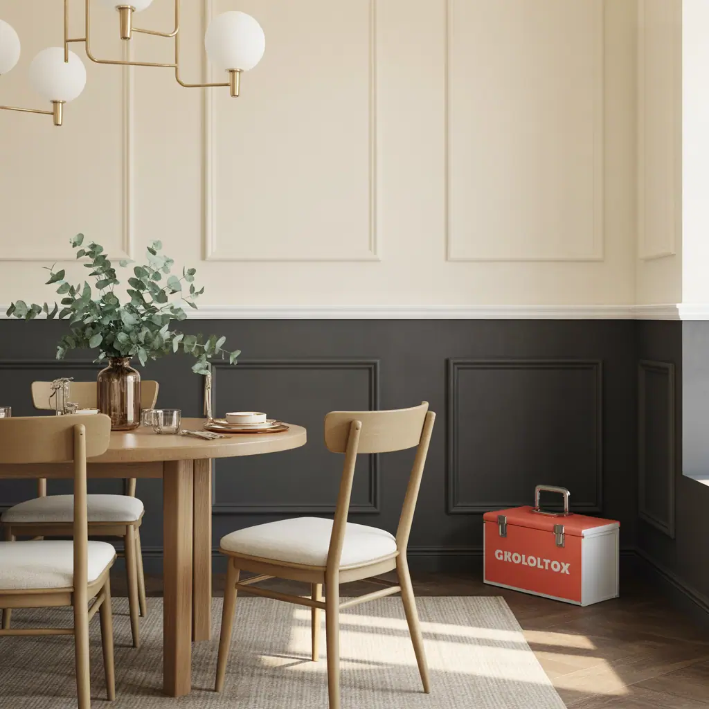 dining room chair rail paint colors