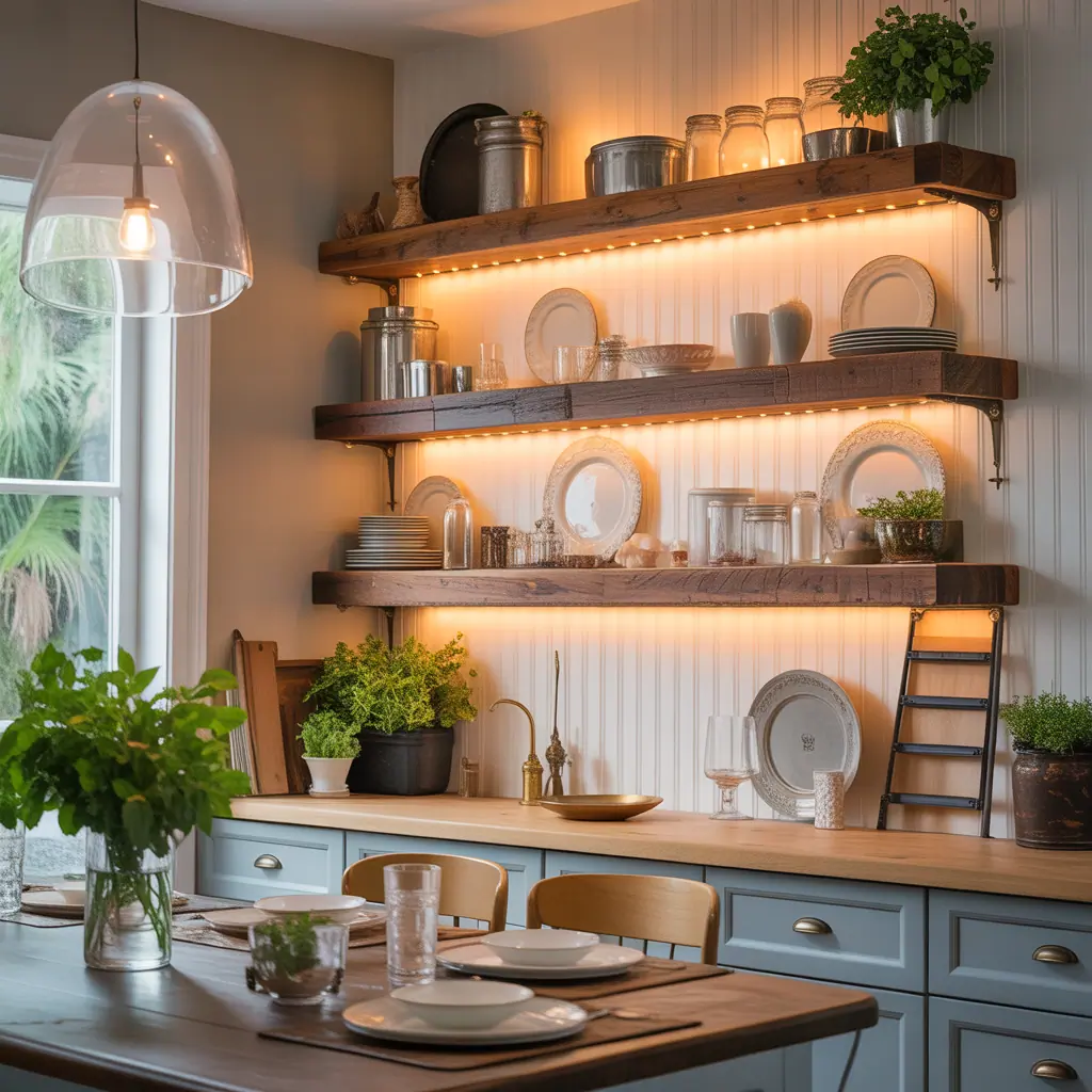 dining room shelves inspiration