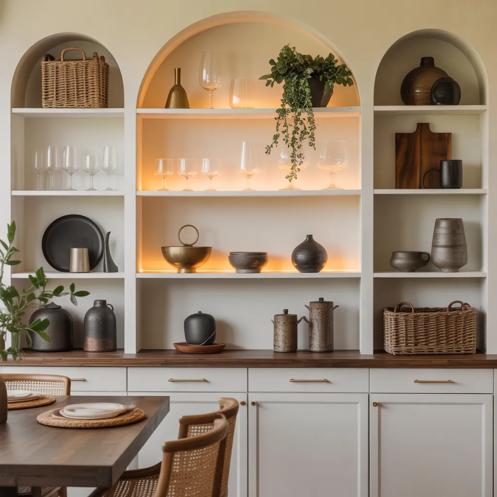 dining room shelves inspiration