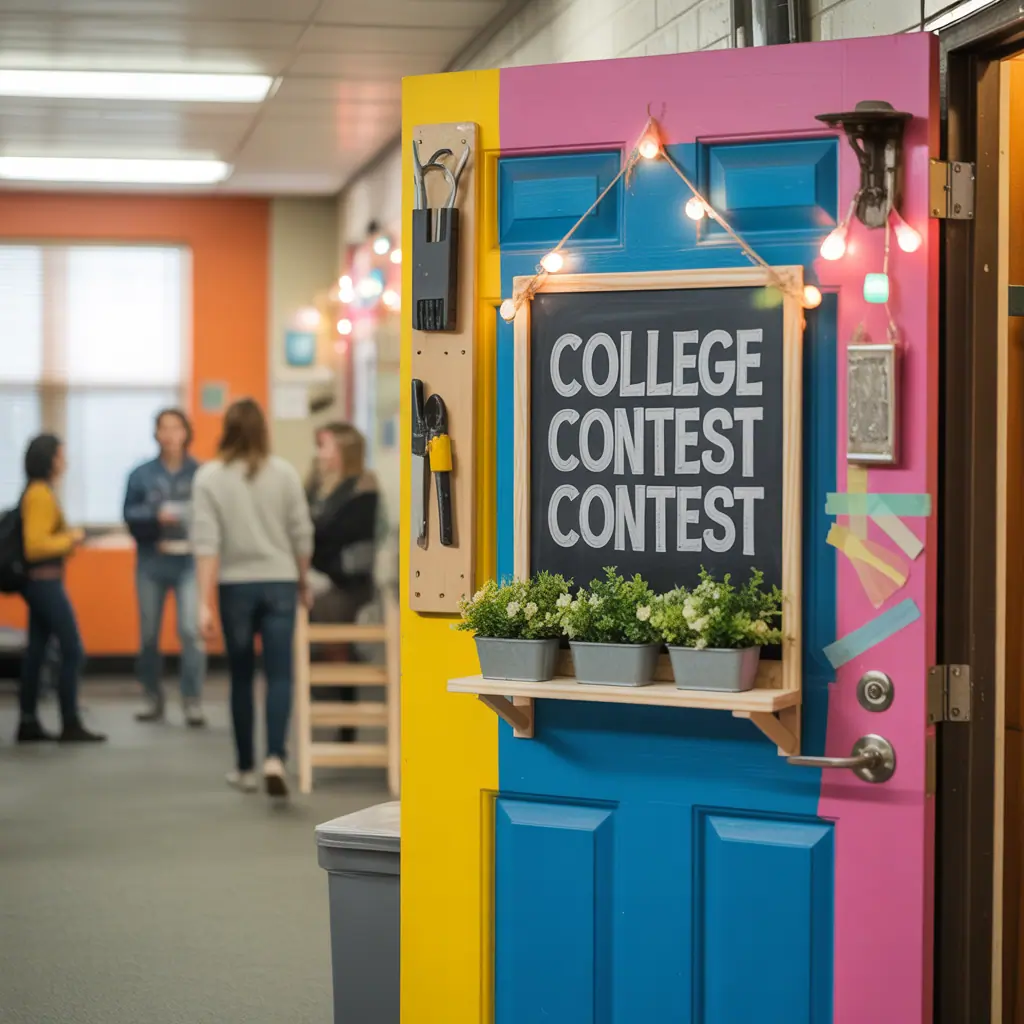 door decorating ideas college contest