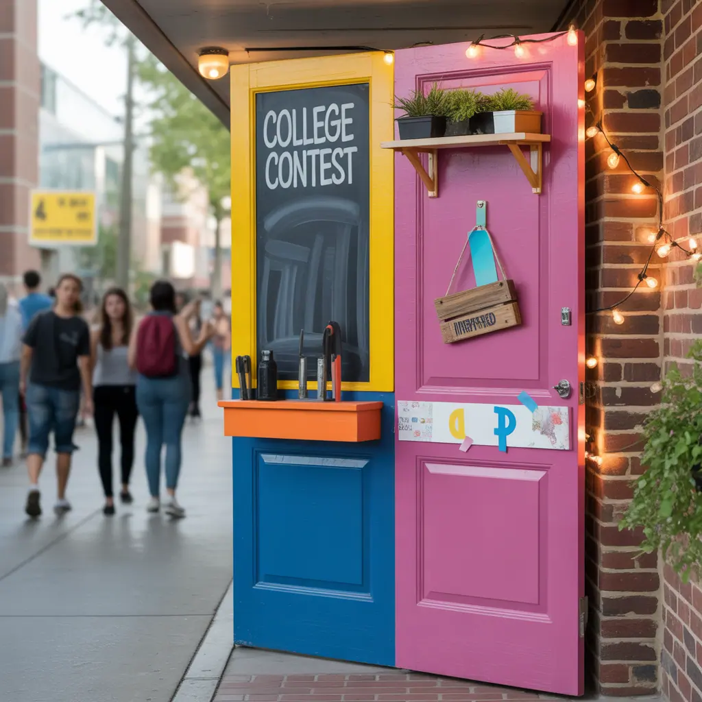 door decorating ideas college contest