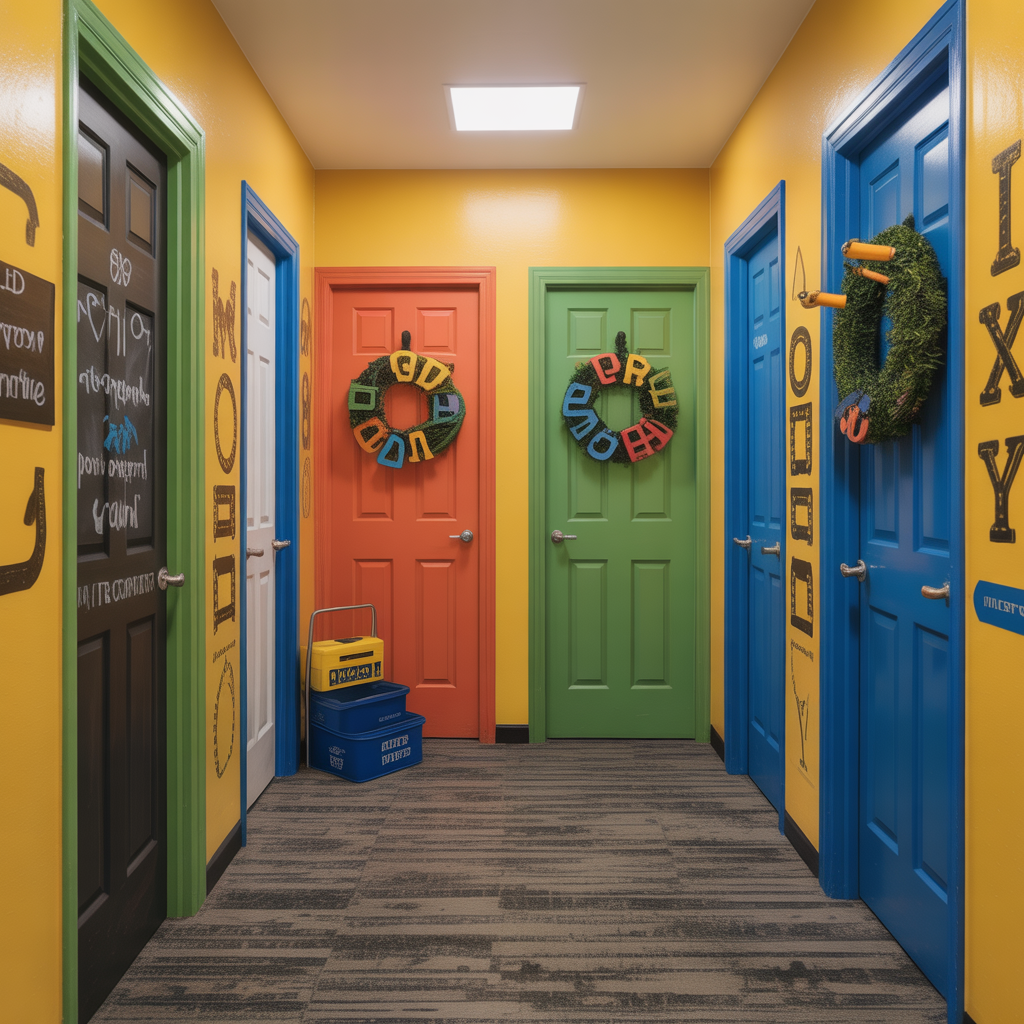 door decorating ideas college contest