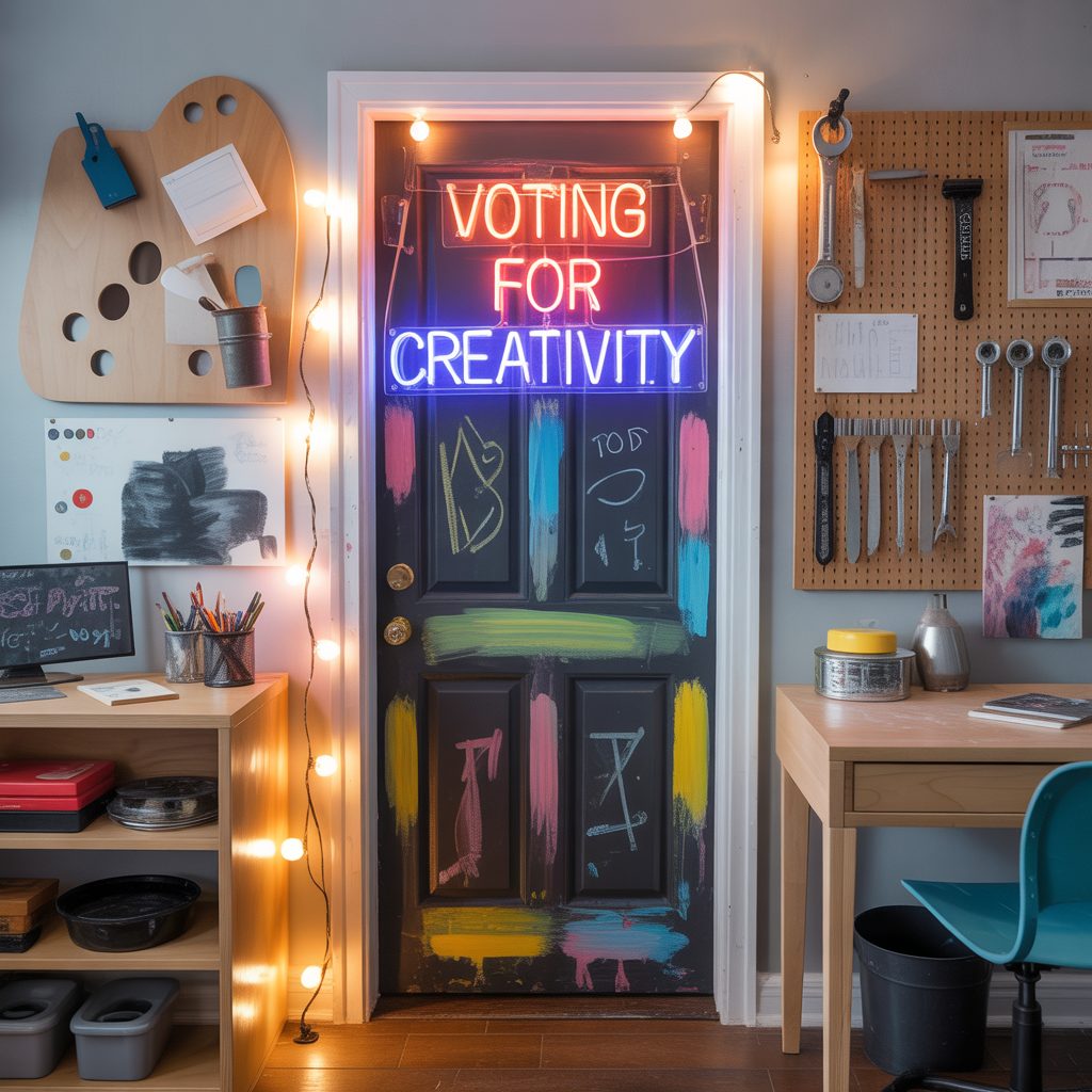 door decorating ideas college contest