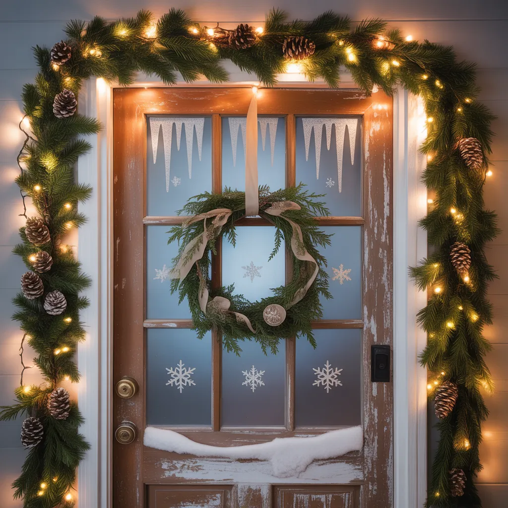 door decorations winter wonderland