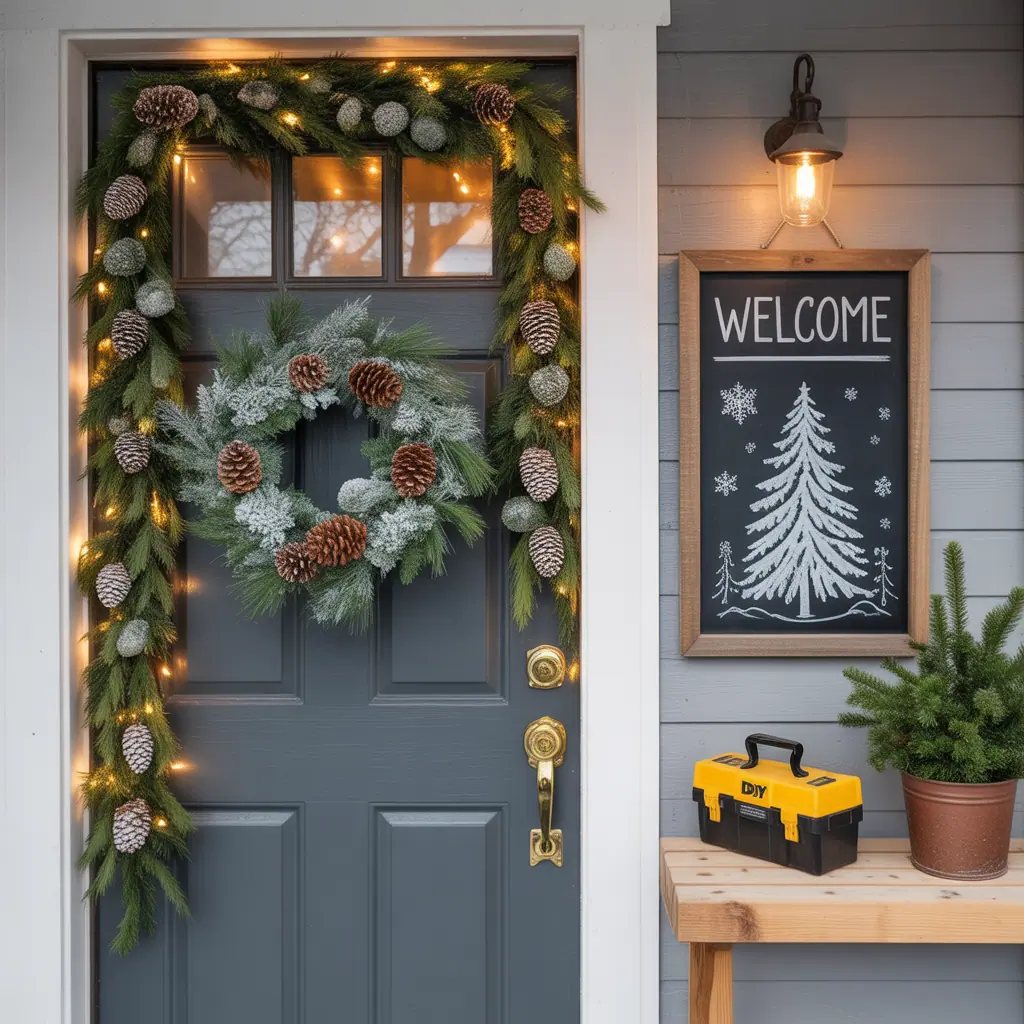 door decorations winter wonderland