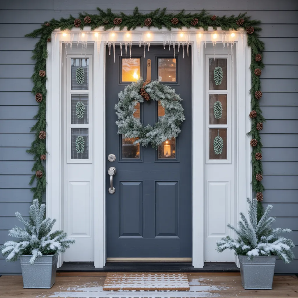door decorations winter wonderland
