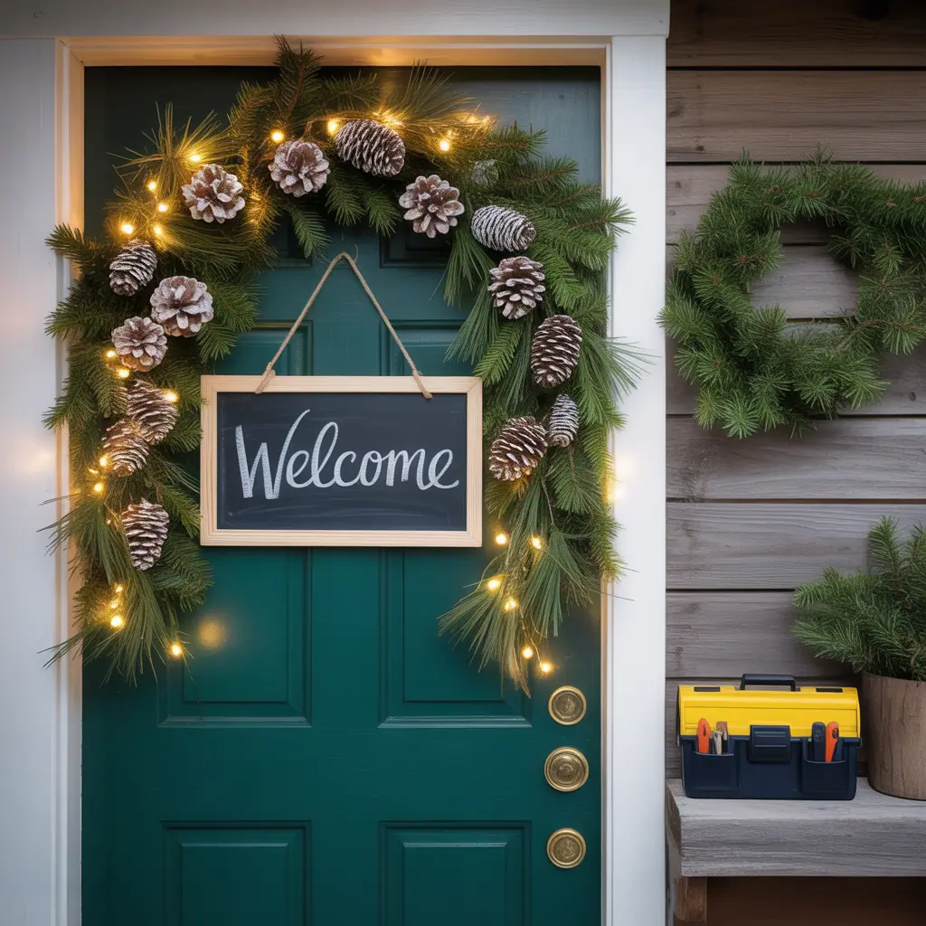 door decorations winter wonderland