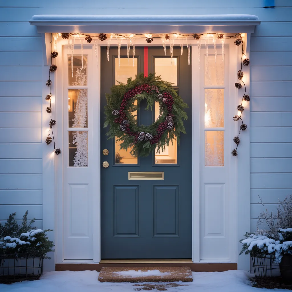 door decorations winter wonderland