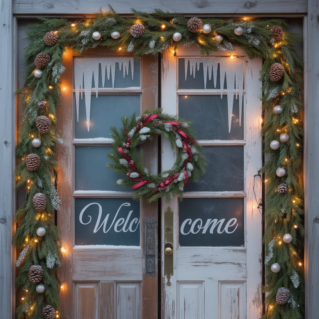 door decorations winter wonderland