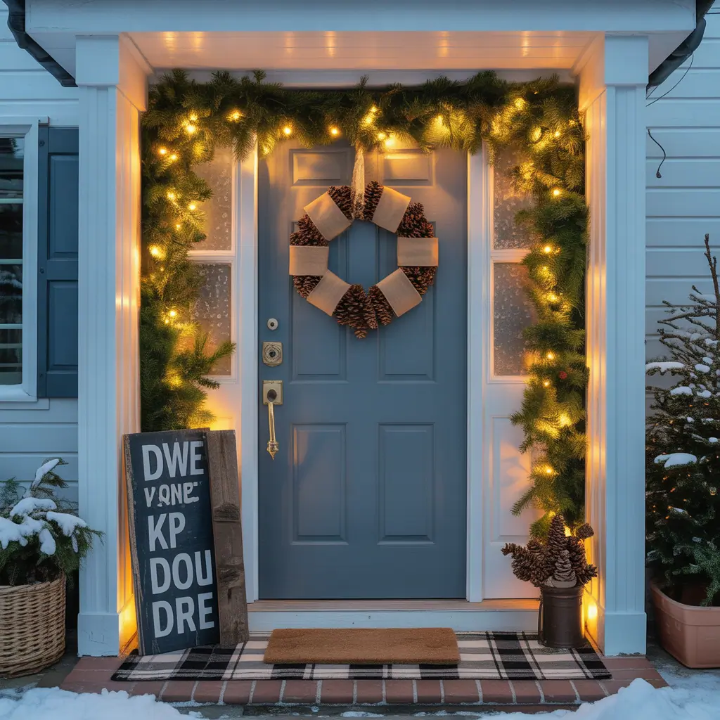 door decorations winter wonderland