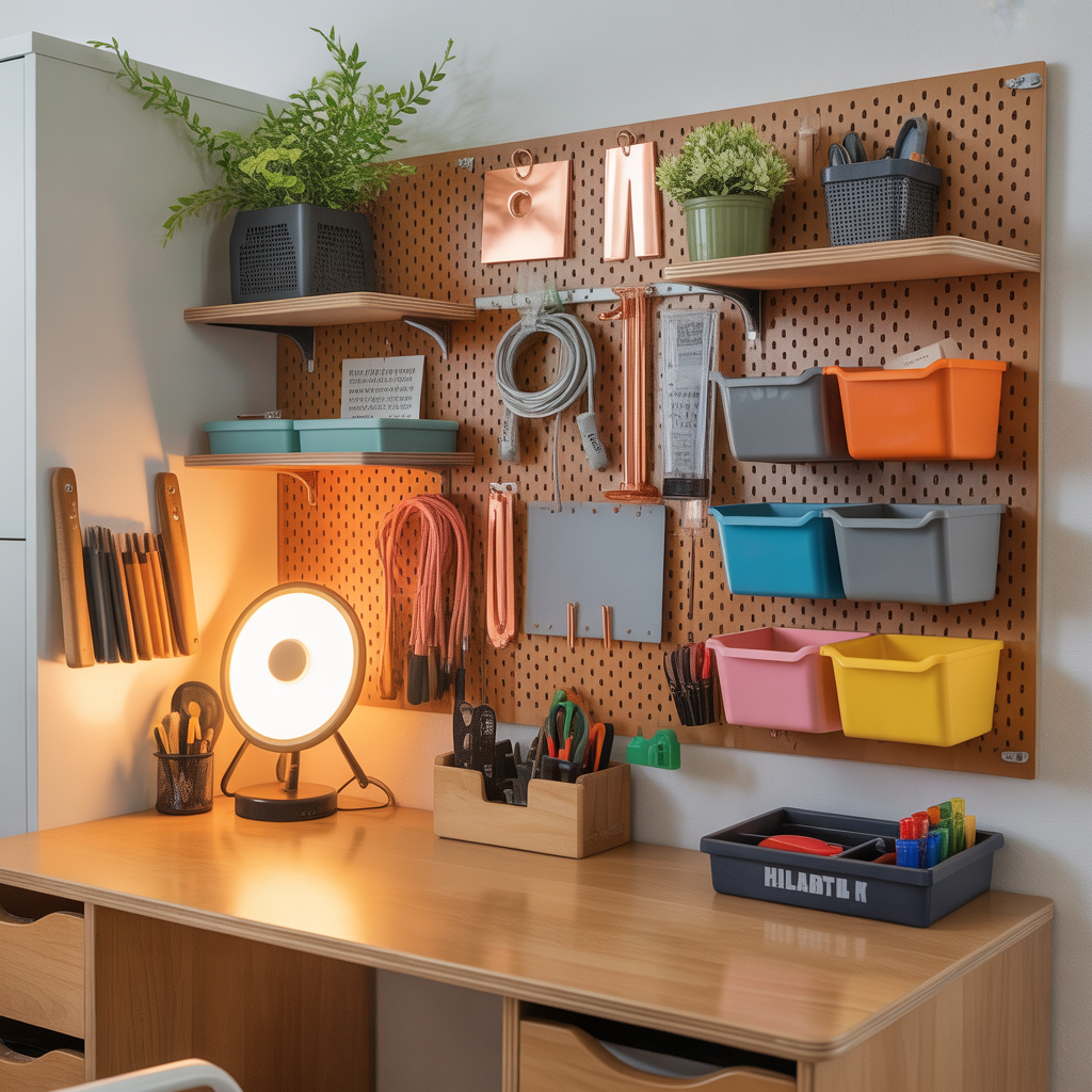 dorm desk organization