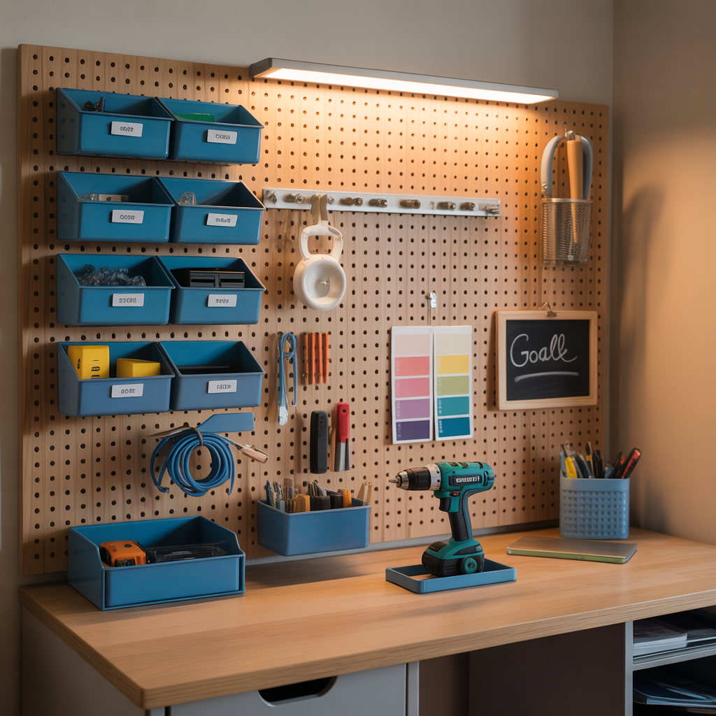 dorm desk organization