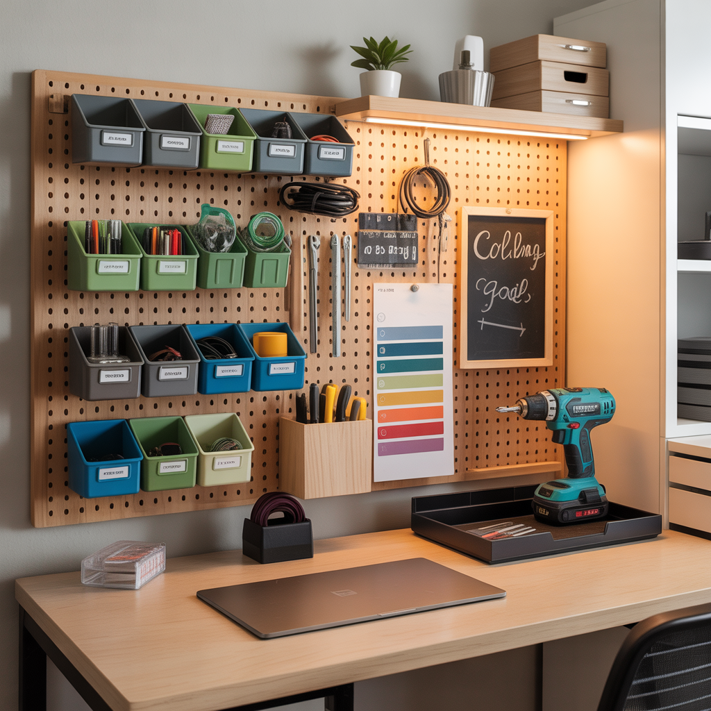 dorm desk organization