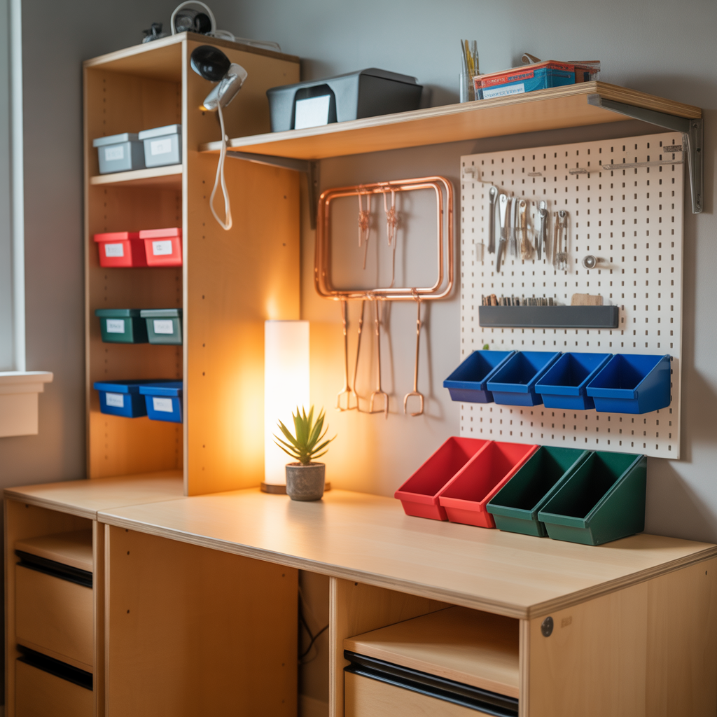 dorm desk organization