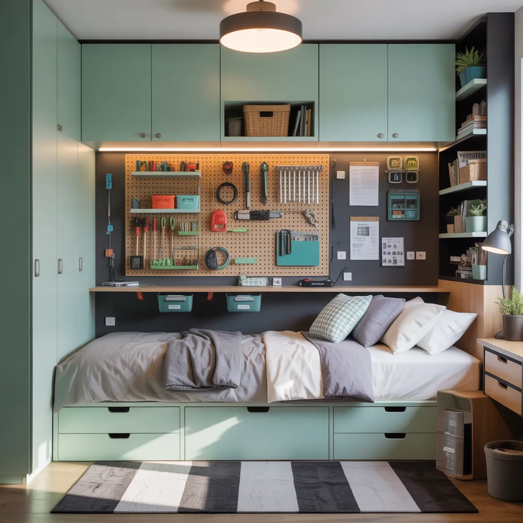 dorm room organization ideas