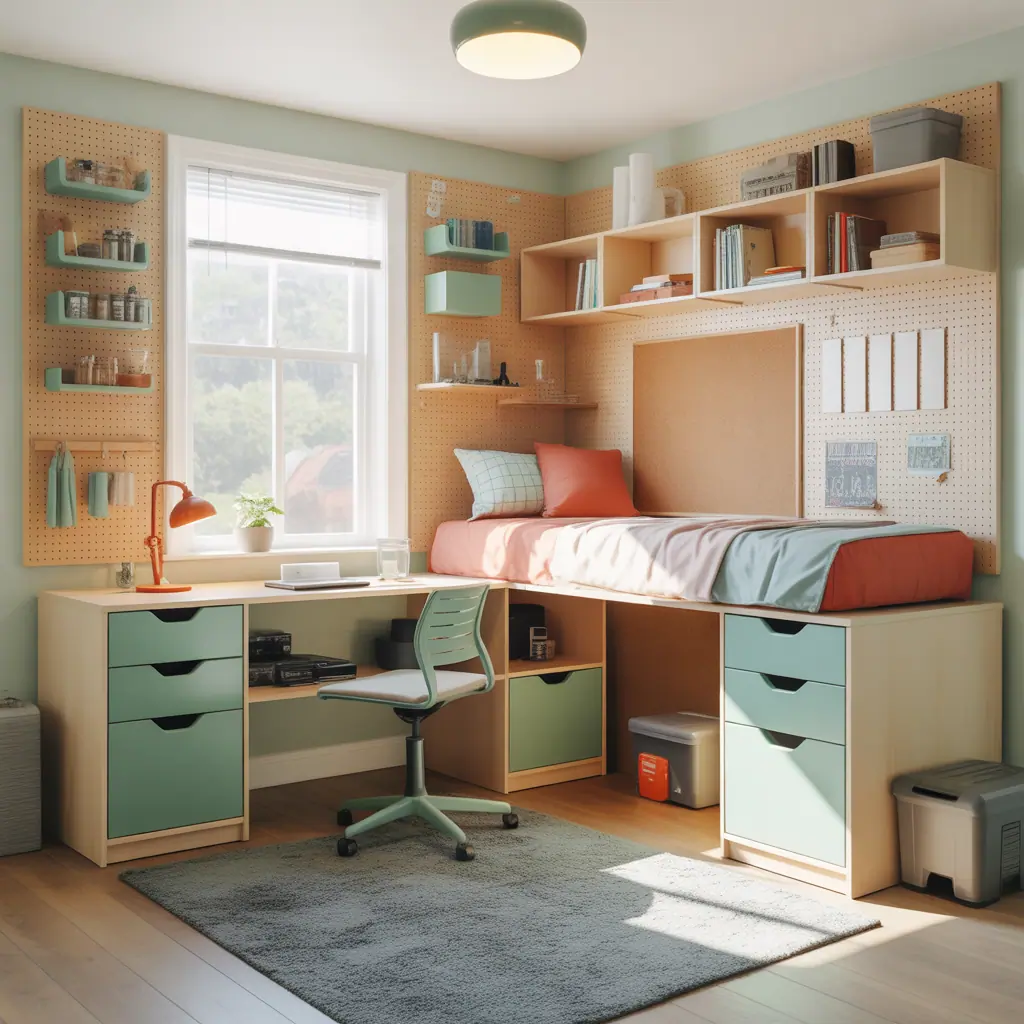dorm room organization ideas