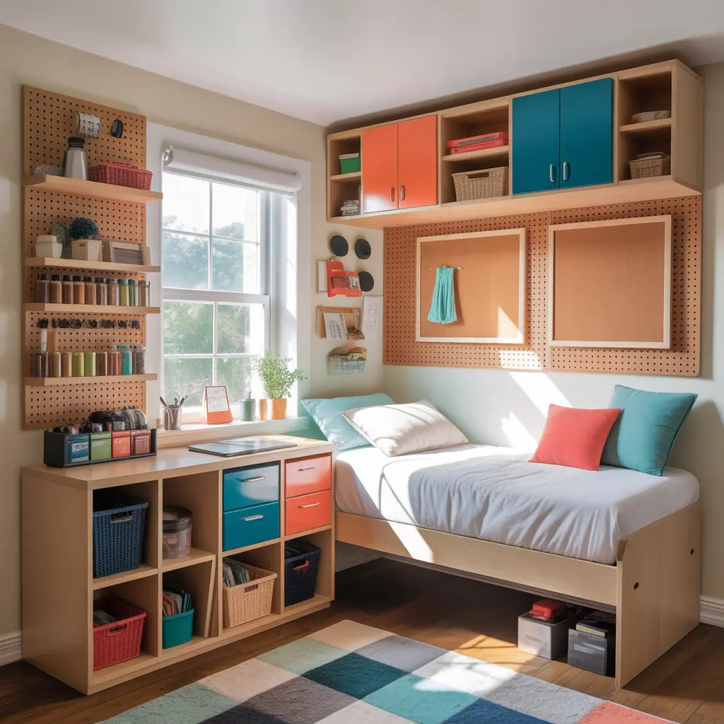 dorm room organization ideas