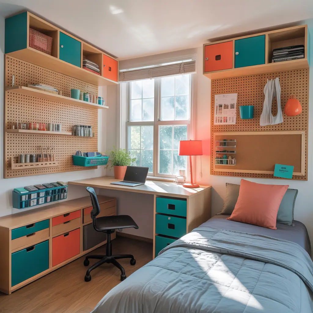 dorm room organization ideas