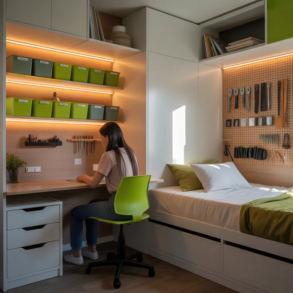 dorm room organization ideas