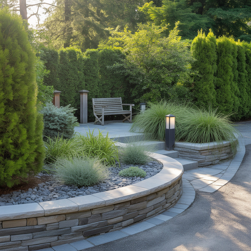 driveway end landscaping ideas