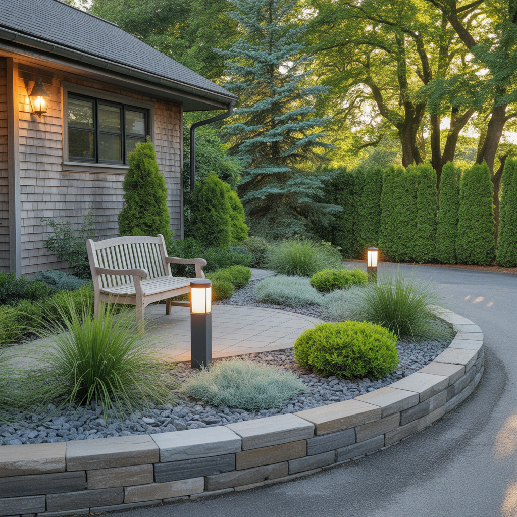 driveway end landscaping ideas