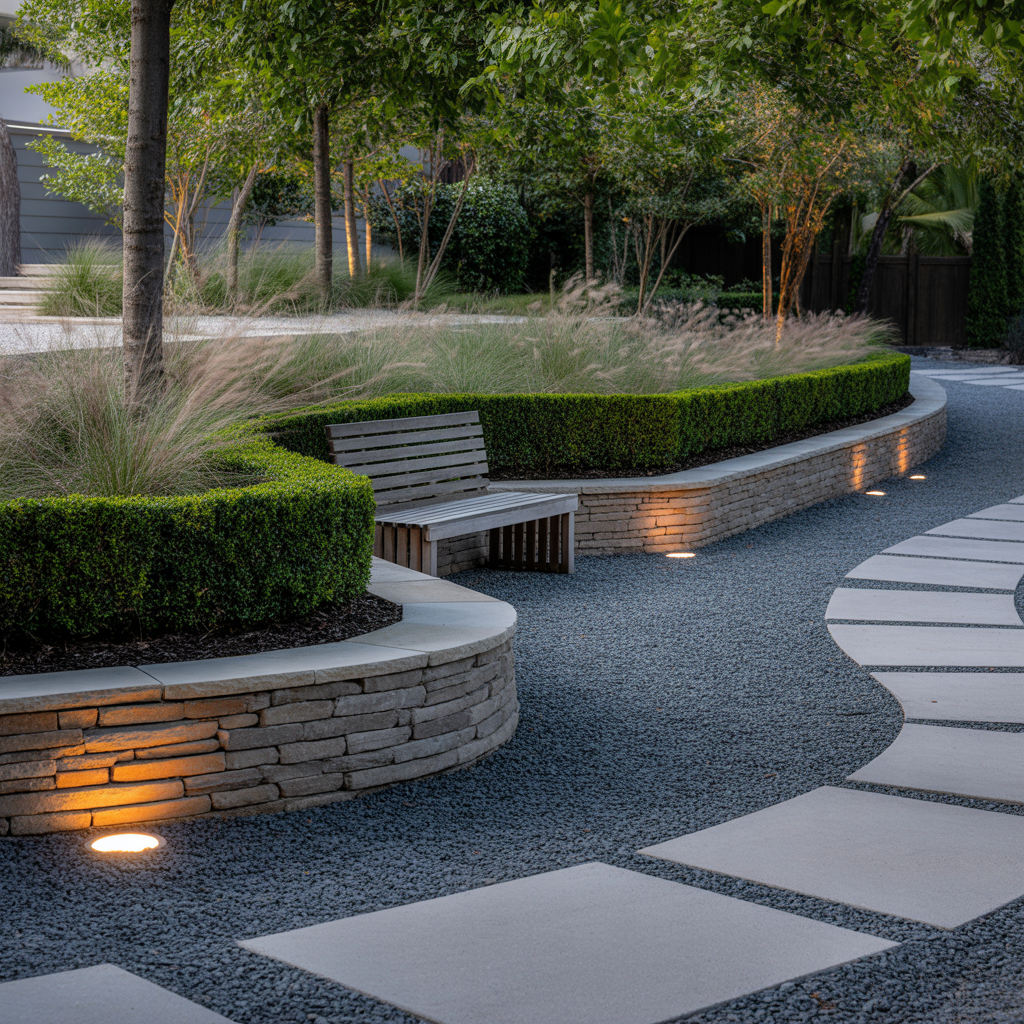 driveway end landscaping ideas