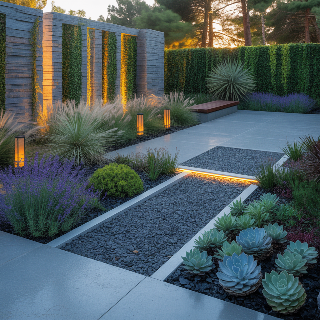 driveway end landscaping ideas