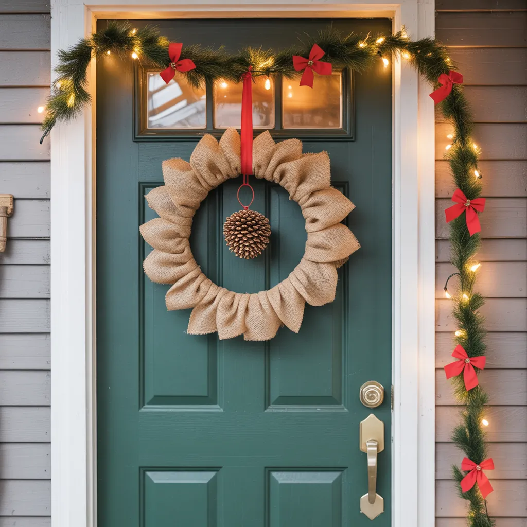 easy front door christmas decorations