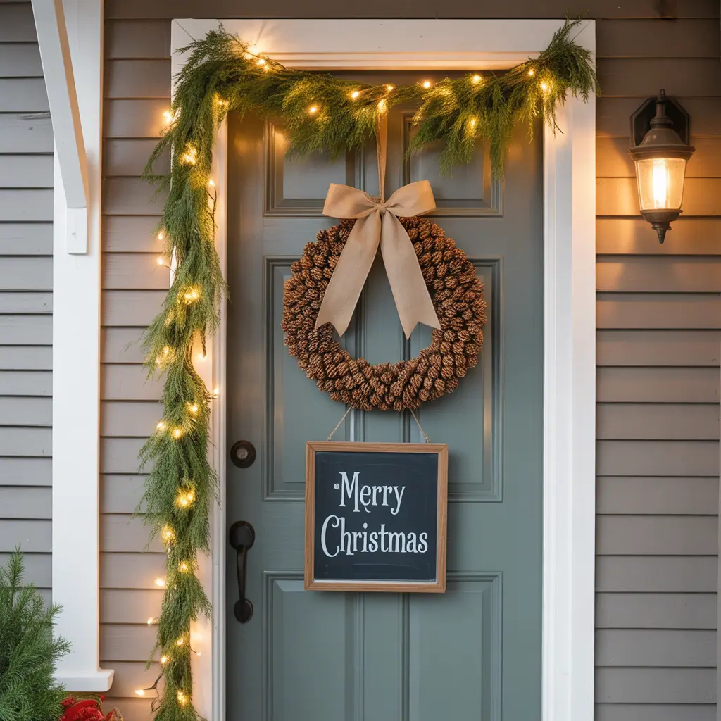 easy front door christmas decorations