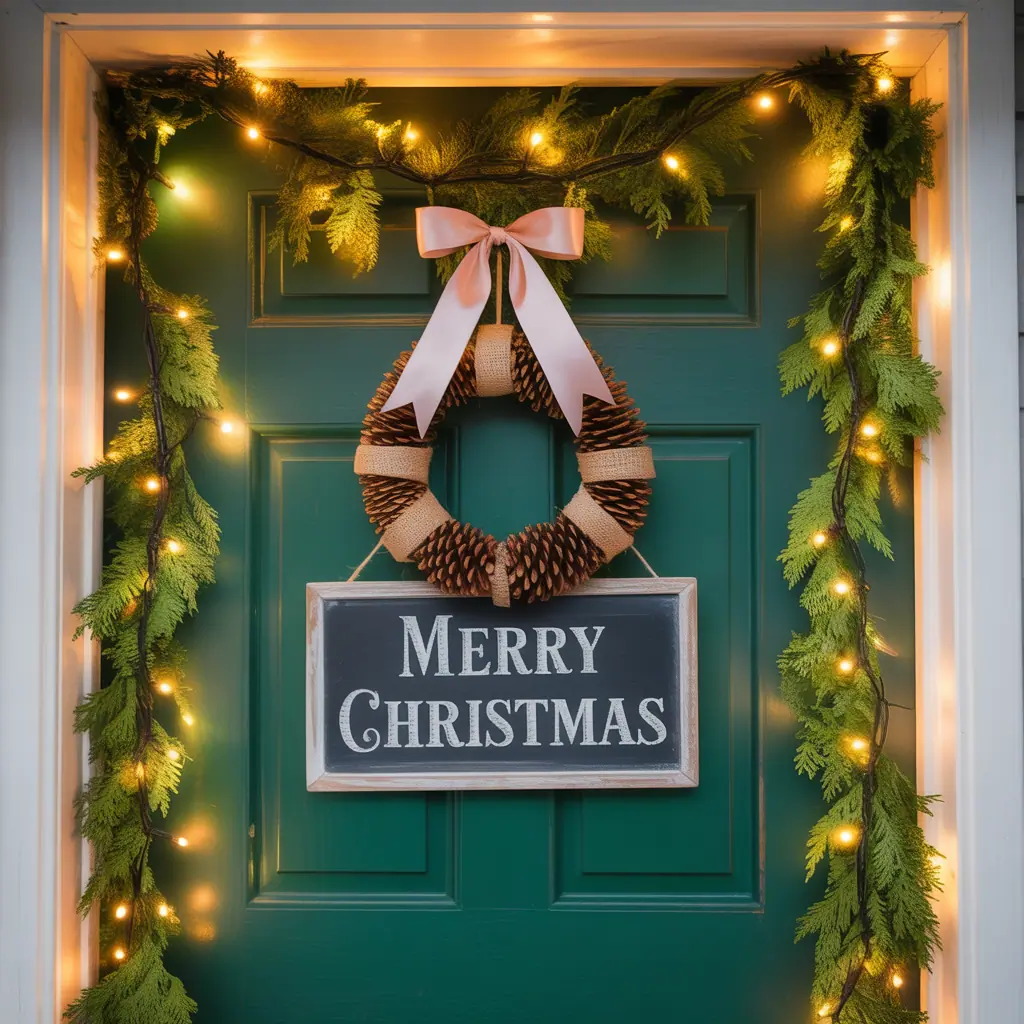 easy front door christmas decorations