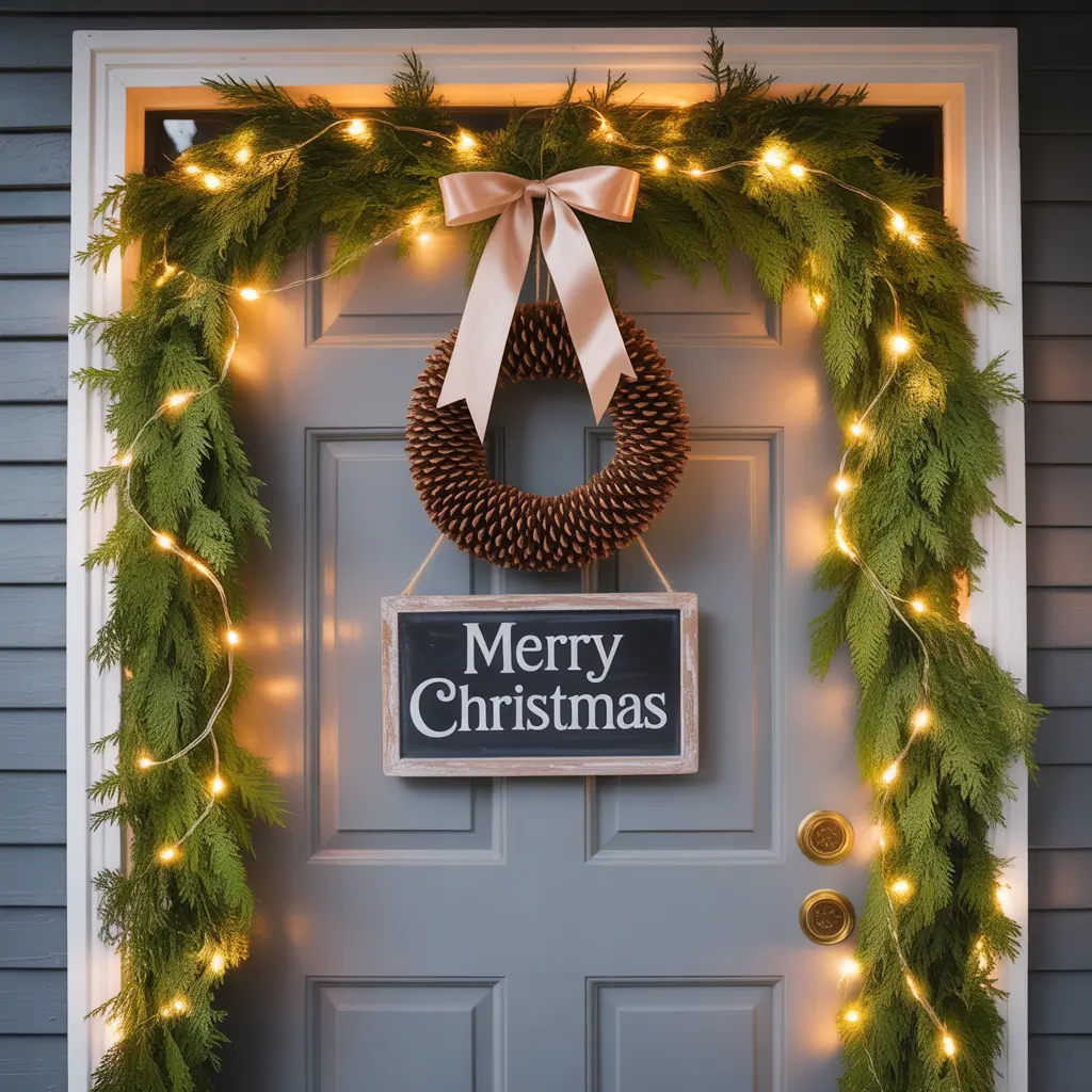 easy front door christmas decorations