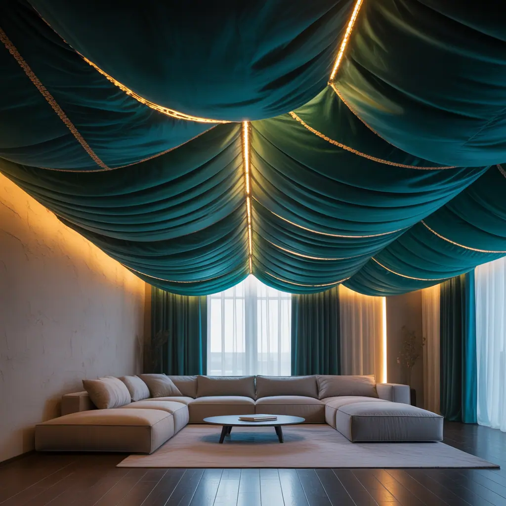 fabric ceiling idea