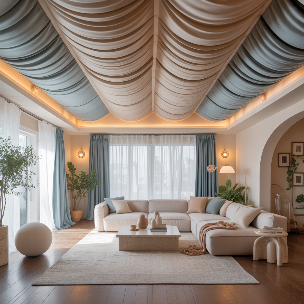 fabric ceiling idea