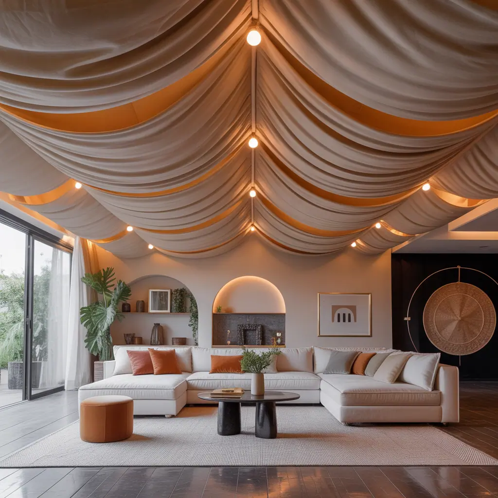 fabric ceiling idea