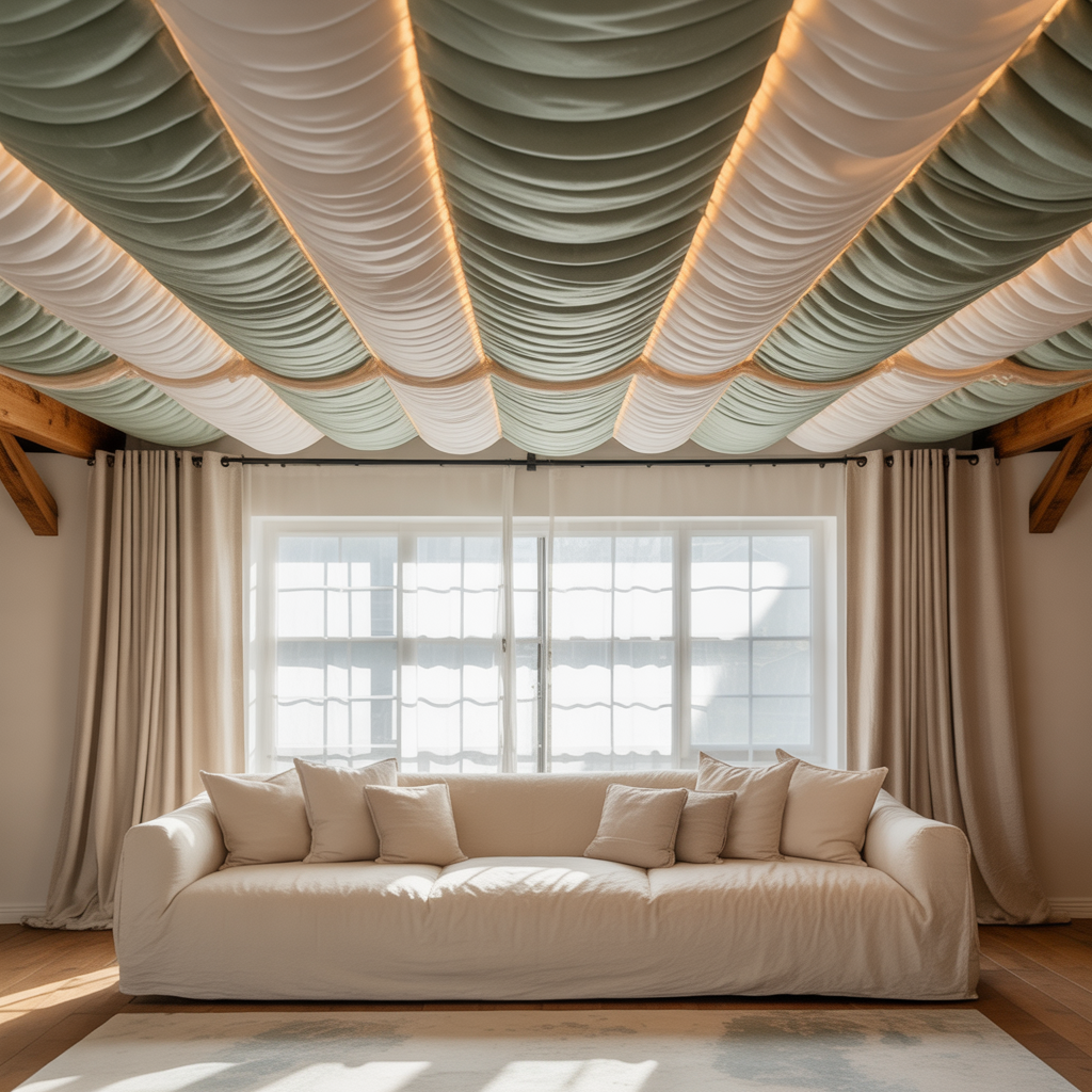 fabric ceiling idea