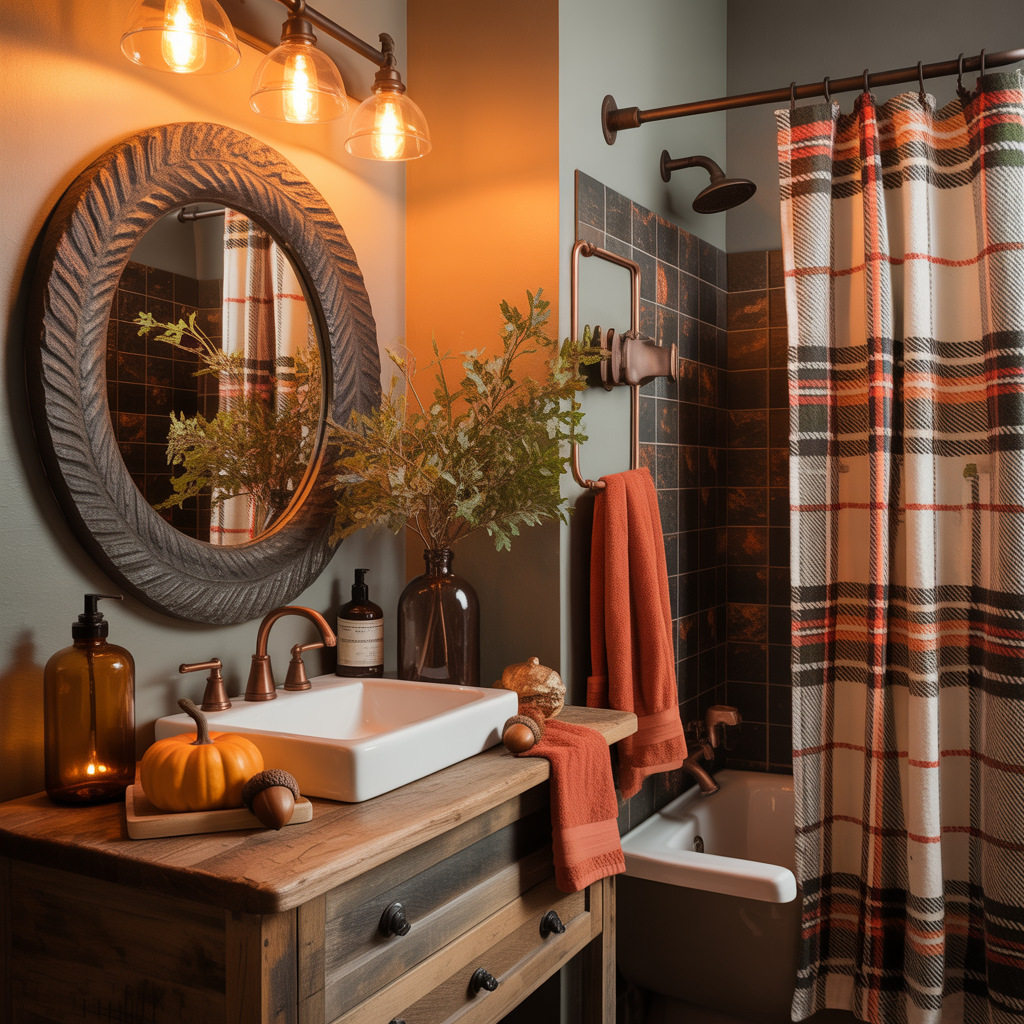 Fall Bathroom Decor