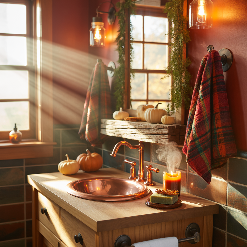 Fall Bathroom Decor